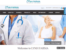 Tablet Screenshot of lynhfarma.com